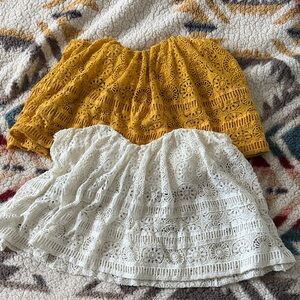 Two Free People Sydney Tube Tops